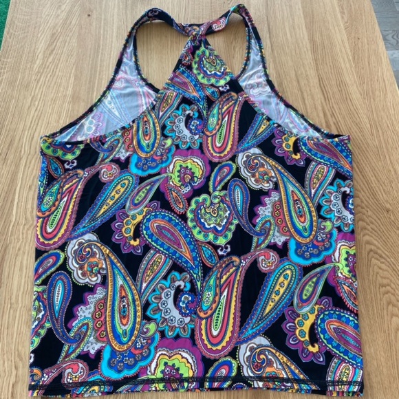 Trina Turk Racerback Paisley Tank - Picture 5 of 6